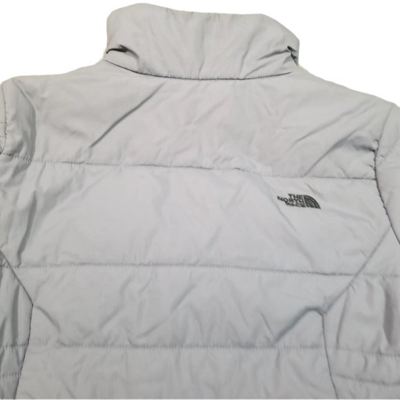 Women's The North Face Quilted Insulated Lightweight Puffer Jacket Grey SMALL - Picture 17 of 17